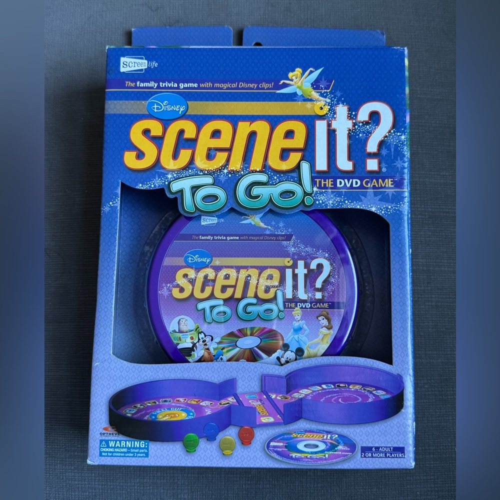 Disney Scene It To Go DVD Trivia Family Travel Game / New / 2008
